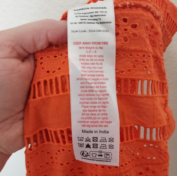 Free People x Damson Madder Fiji Mini Wrap Skirt 10 - Picture 10 of 10